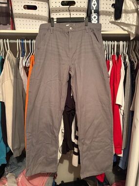 refuge Gray Straight-Leg Chinos